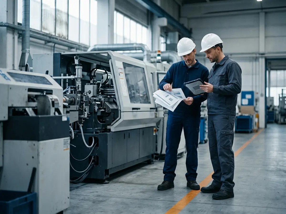 Consultoria em SST — equipe técnica revisando diagnóstico em operação industrial